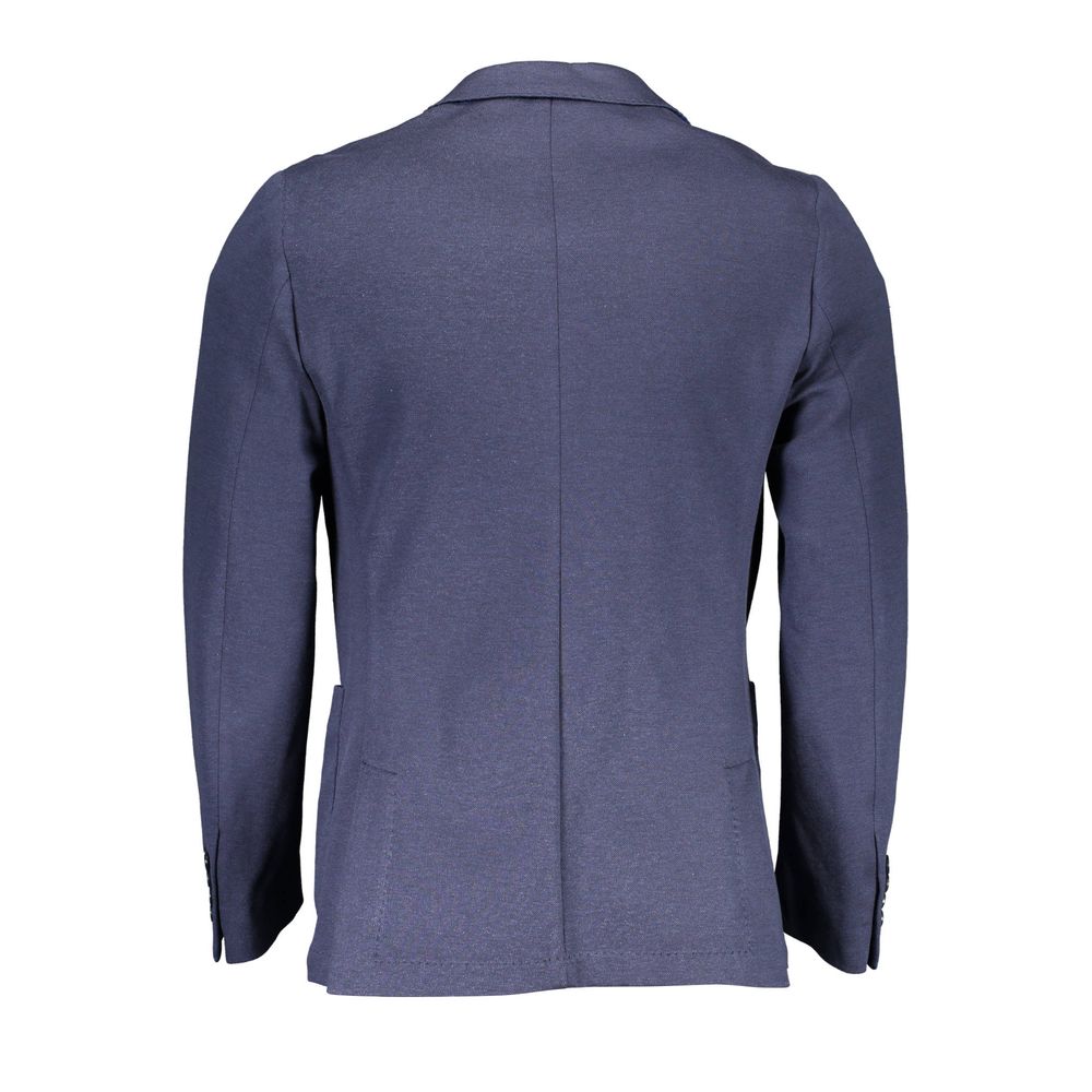 Blaue Herrenjacke aus Baumwolle