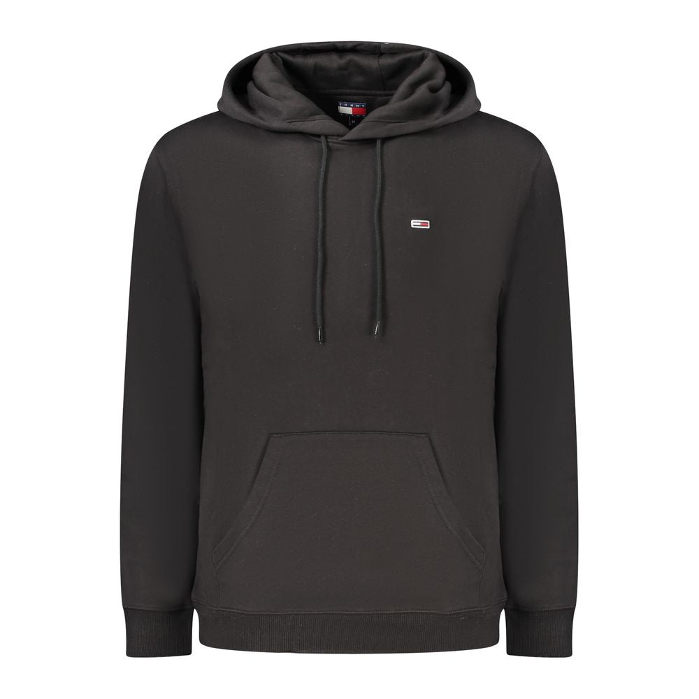 Schwarzes Herren-Sweatshirt aus Baumwolle