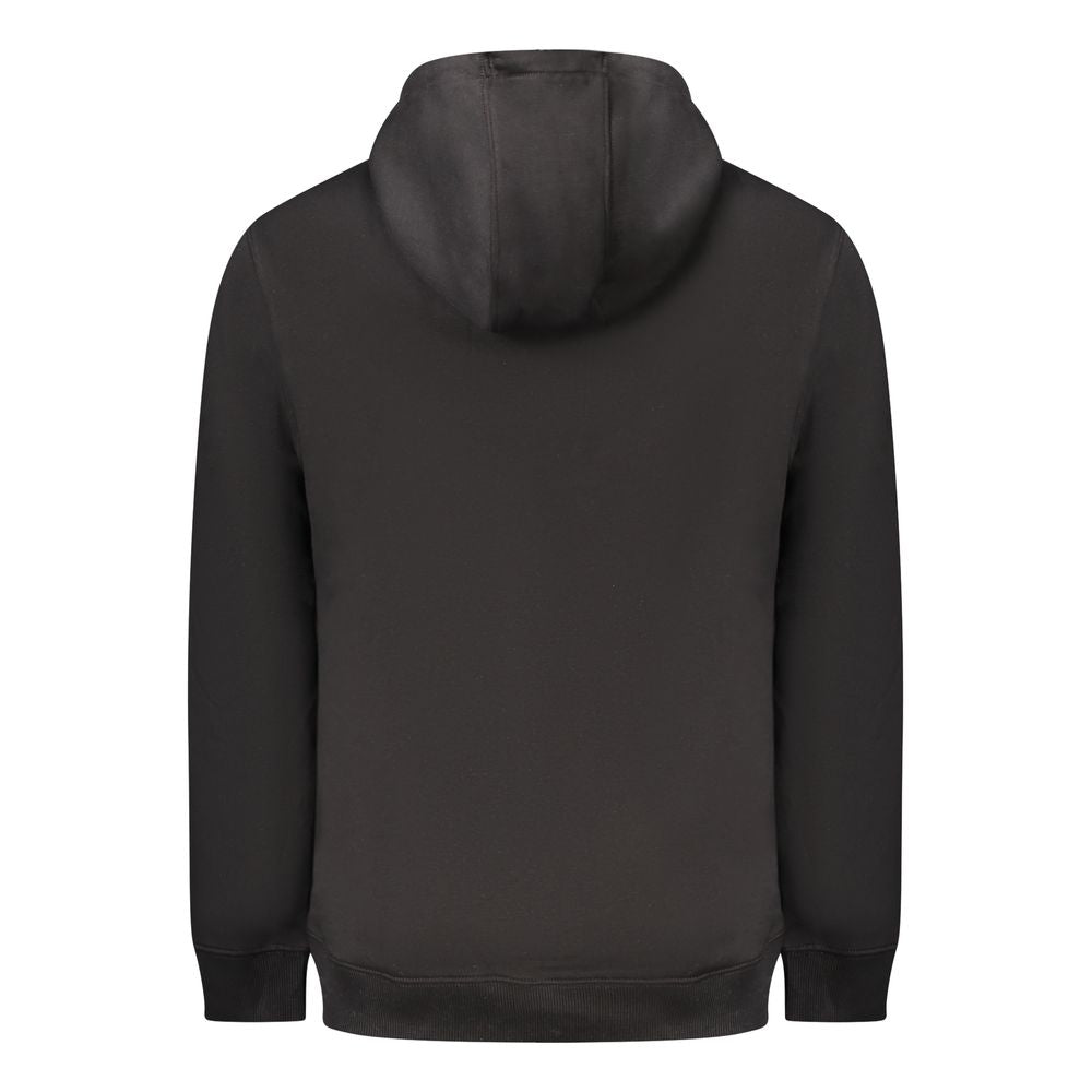 Schwarzes Herren-Sweatshirt aus Baumwolle