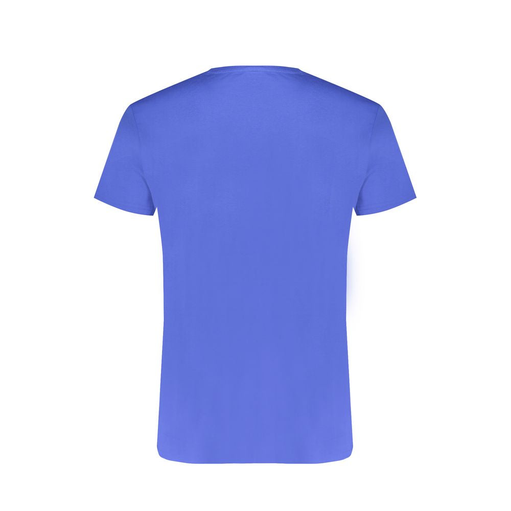 T-shirt da uomo in cotone blu