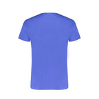 T-shirt da uomo in cotone blu