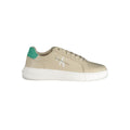 Sneakers da uomo in pelle beige