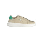 Sneakers da uomo in pelle beige