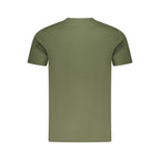 Green Cotton Men T-Shirt