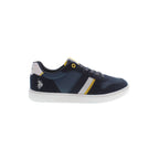 Blue Polyester Men's Sneaker