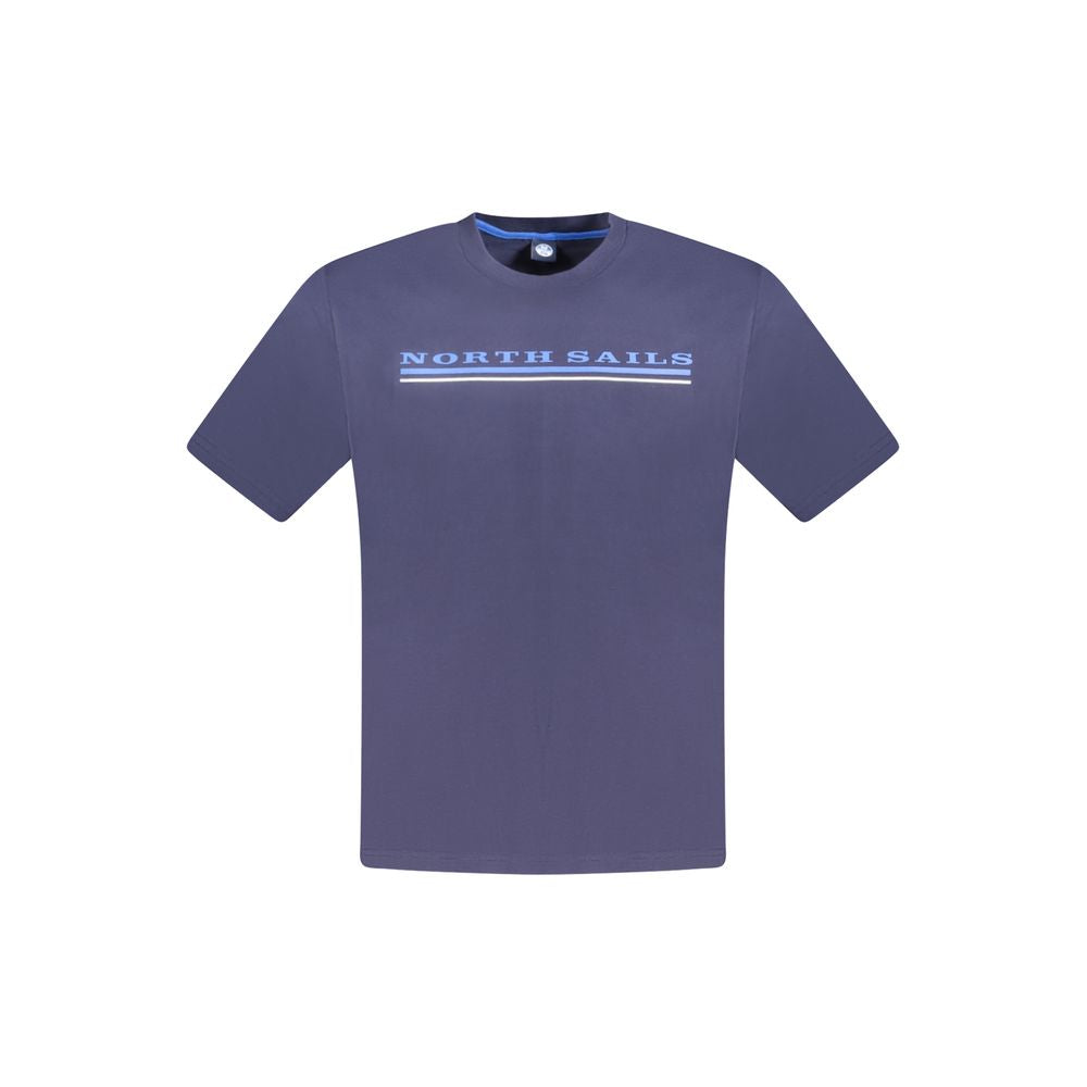 Blaues Baumwoll T-Shirt für Herren
