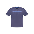 Blaues Baumwoll T-Shirt für Herren