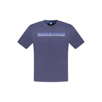 Blaues Baumwoll T-Shirt für Herren