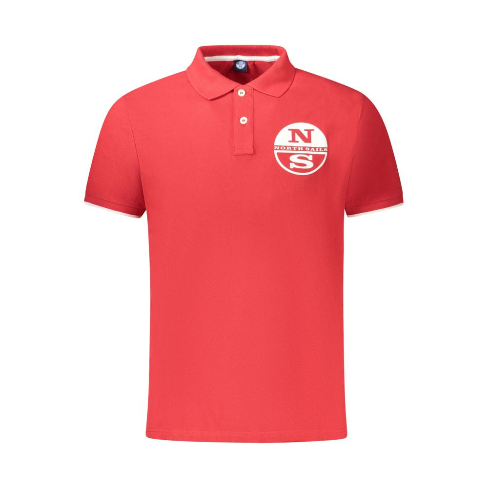 Rotes Herren-Polohemd aus Baumwolle