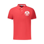 Rotes Herren-Polohemd aus Baumwolle