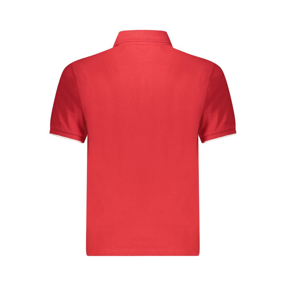 Rotes Herren-Polohemd aus Baumwolle