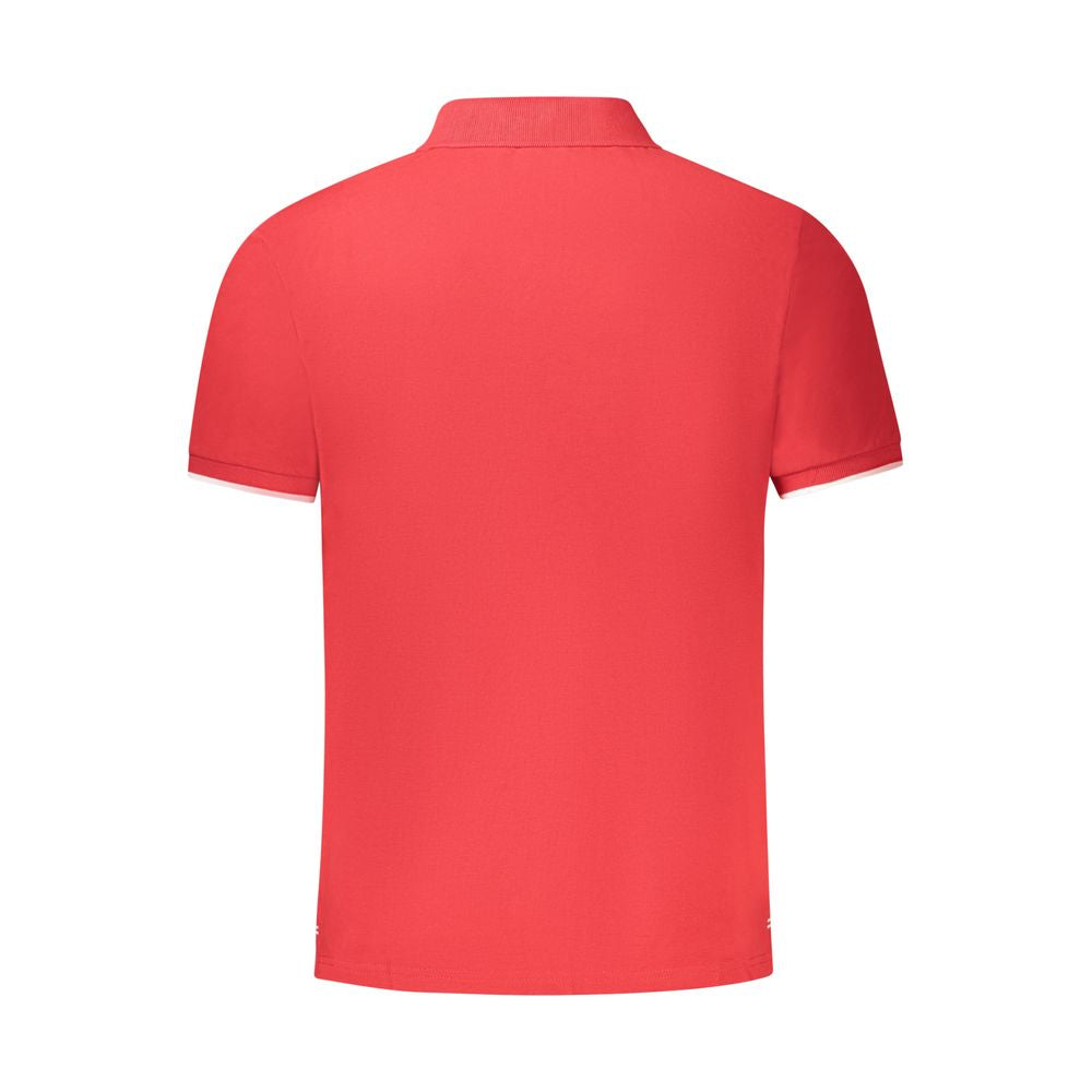 Rotes Herren-Polohemd aus Baumwolle