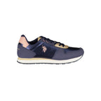 Blauer Polyurethan-Damen-Sneaker
