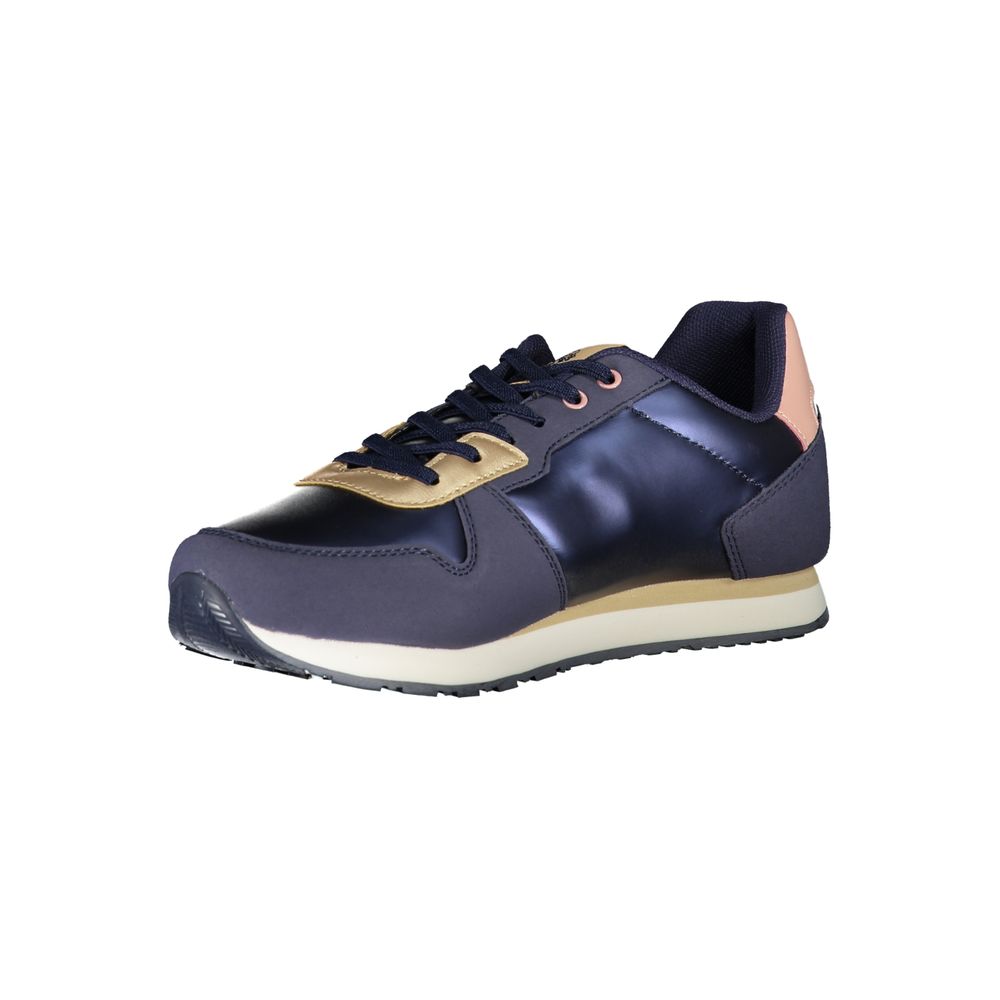 Blauer Polyurethan-Damen-Sneaker