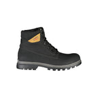 Herren-Stiefelette aus schwarzem Polyurethan