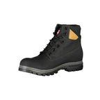 Herren-Stiefelette aus schwarzem Polyurethan