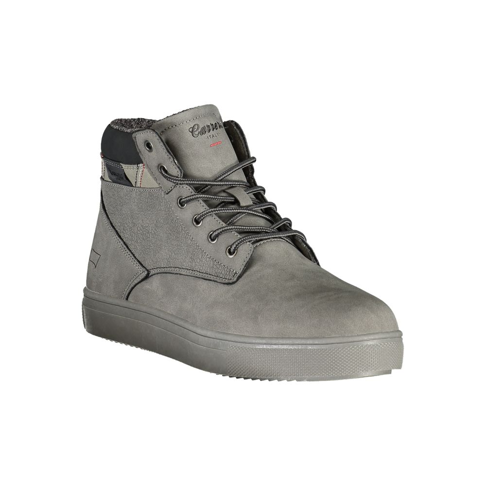 Grauer Polyurethan Herren-Stiefelette