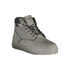 Grauer Polyurethan Herren-Stiefelette