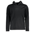 Schwarzer Polyester-Hoodie für Herren