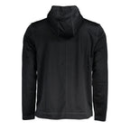 Schwarzer Polyester-Hoodie für Herren