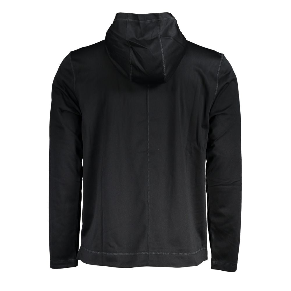 Schwarzer Polyester-Hoodie für Herren