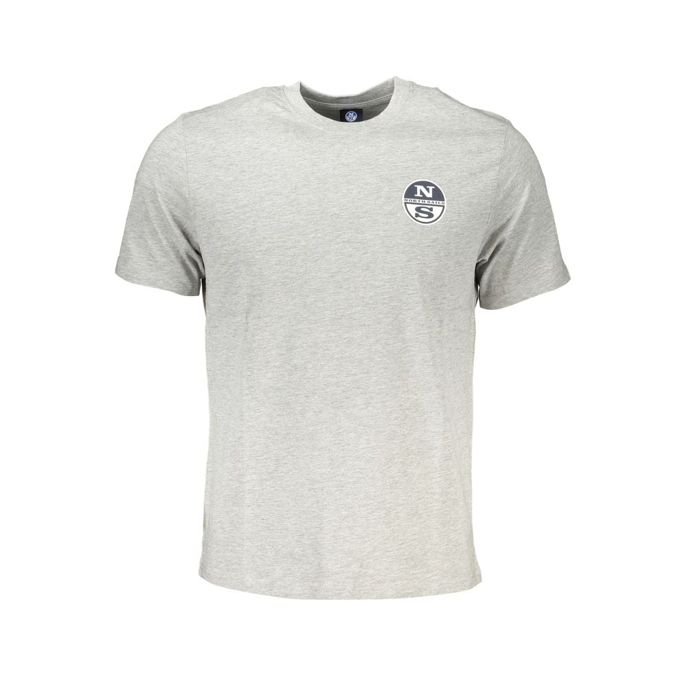Graues Baumwoll-Herren-T-Shirt