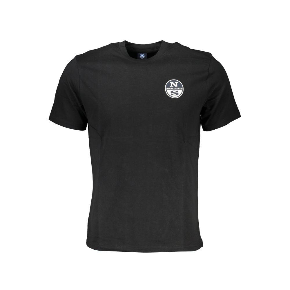 Schwarzes Herren T-Shirt aus Baumwolle