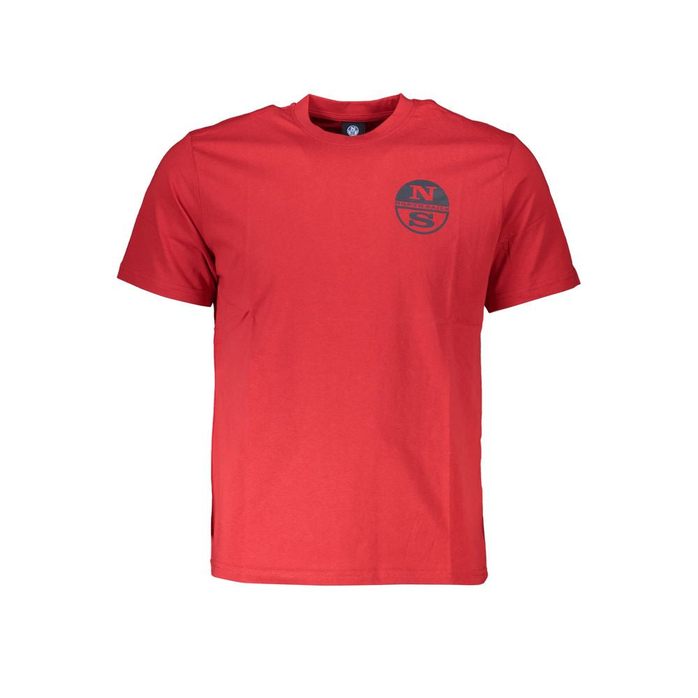 Rotes Baumwoll-Herren-T-Shirt