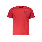 Rotes Baumwoll-Herren-T-Shirt