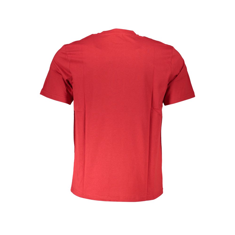 Rotes Baumwoll-Herren-T-Shirt