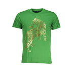 Grünes Baumwoll-Herren-T-Shirt