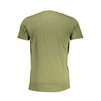 Green Cotton Men T-Shirt