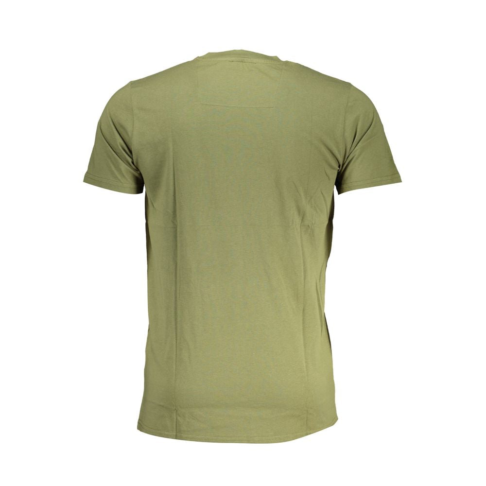 Green Cotton Men T-Shirt