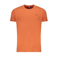 Orangefarbenes Herren-T-Shirt aus Baumwolle