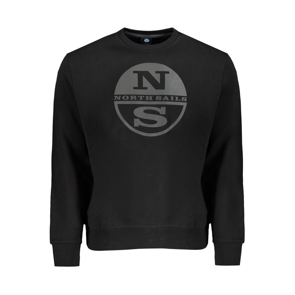 Schwarzes Baumwoll-Sweatshirt für Herren