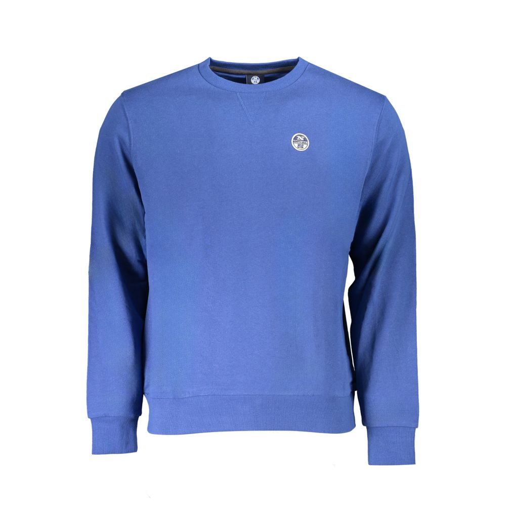 Blaues Baumwoll-Herren-Sweatshirt