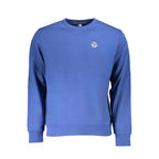 Blaues Baumwoll-Herren-Sweatshirt