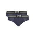 Herrenslip aus blauer Baumwolle