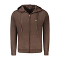 Marrone Poliammide Men's Cardigan