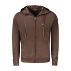 Marrone Poliammide Men's Cardigan