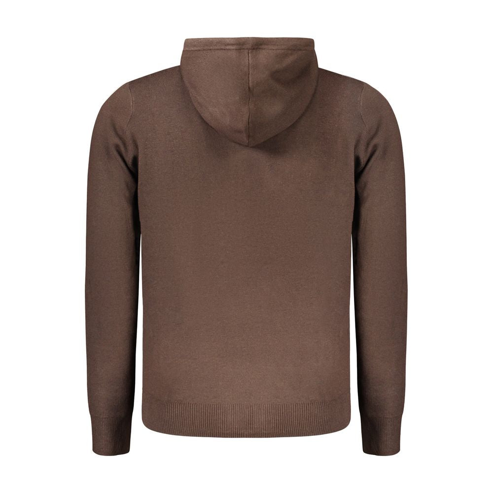 Brauner Herren-Cardigan aus Polyamid