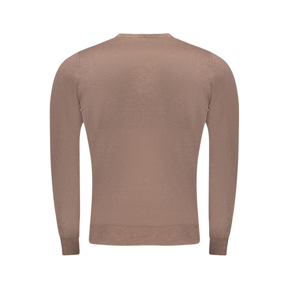 Brauner Herrenpullover aus Viskose