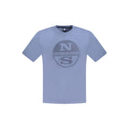 Herren T-Shirt aus blauer Baumwolle