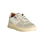 White Polyurethane Men's Sneaker