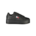 Schwarzer Damen-Sneaker aus Polyurethan