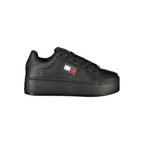 Schwarzer Damen-Sneaker aus Polyurethan
