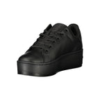 Schwarzer Damen-Sneaker aus Polyurethan