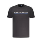 Black Cotton Men T-Shirt