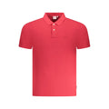 Polo da uomo in cotone rosso
