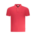 Polo da uomo in cotone rosso